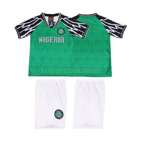 Billiga Fotbollströjor Nigeria 1995 Retro Barn Hemma tröja Kortärmad